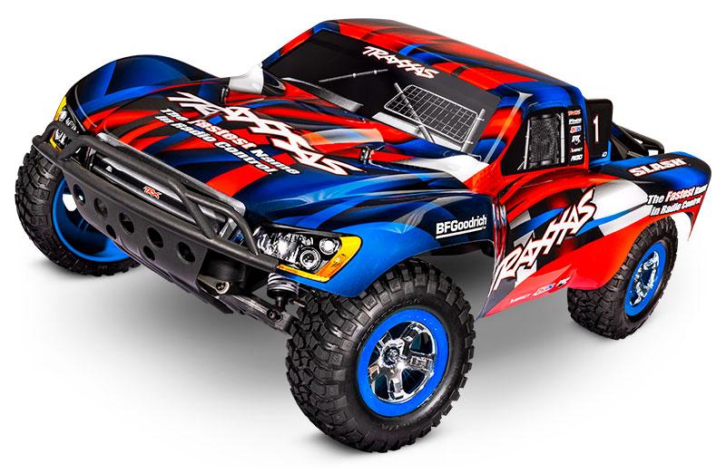 Traxxas Slash 1/10 RTR Combo Kit with LED Light  Red/Blue