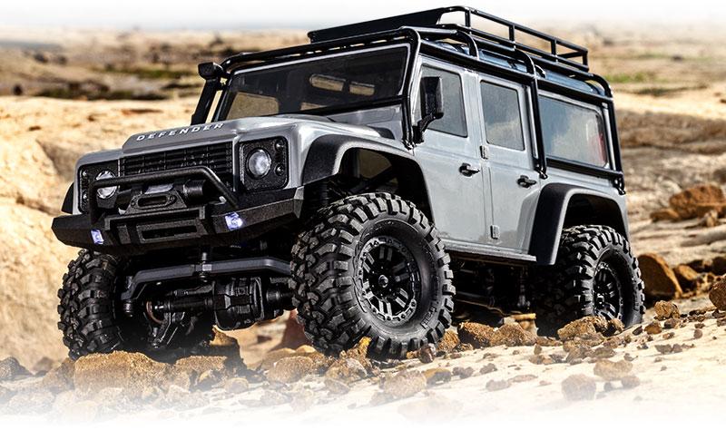 Traxxas TRX-4m Land Rover Defender 1:18 RTR Crawler – Silver, Brushed, Ready To Run, #97054