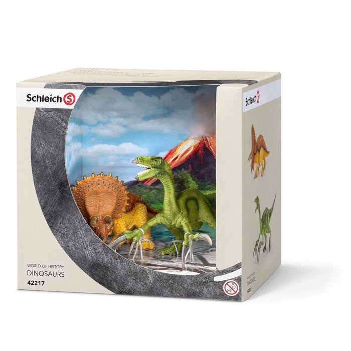 Triceratops and Therizinosaurus Dinosaurs
