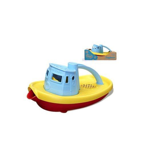 Tug Boat Blue Yellow Red