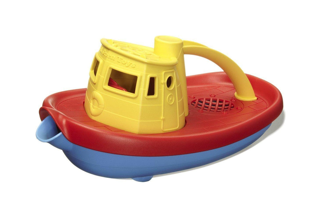 Tug Boat Yellow Red Blue