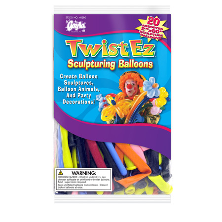 Twist Balloons 20) 2'x60' Asst