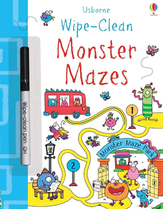 Usborne Monster Mazes Wipe-Clean Book