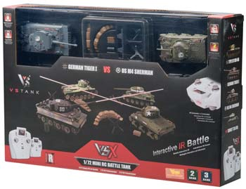 VSX 1/72 TIGER I/SHERMAN  Battle Tank Set