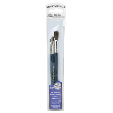 Value Brush Set-3pc Sable Shader Set 1