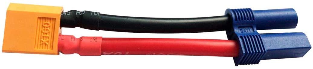 Venom Adapter: XT60 Device / EC5 Battery, 10 AWG, VNR17055