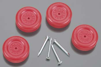 WHEEL AND AXLE - RED BSA