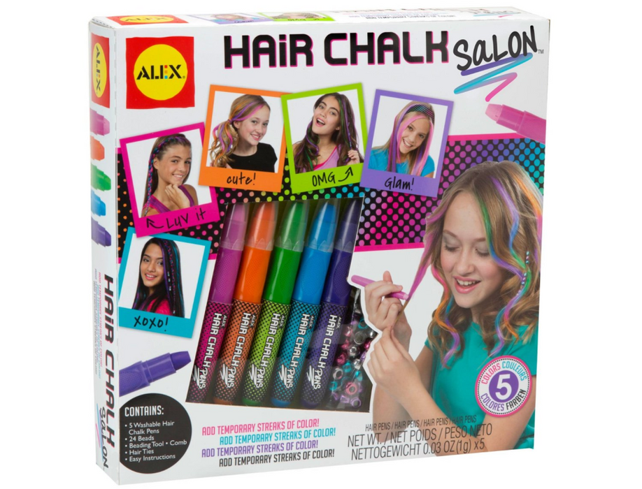 Washable Hair Chalk Coloring Kit