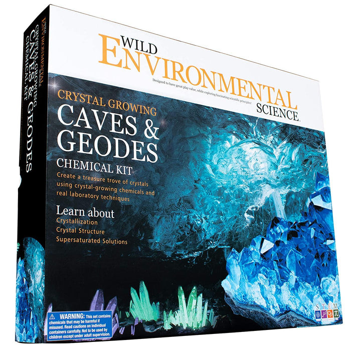 Wild Environmental Science - Crystal Growing Caves & Geodes Chemical Kit