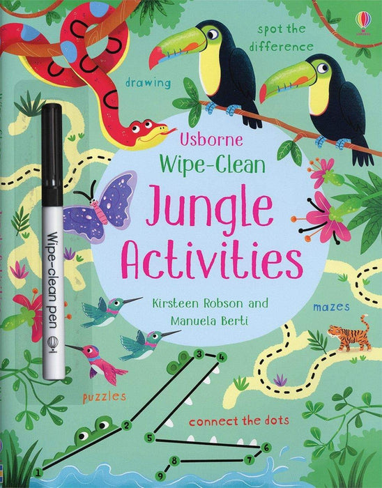Wipe-Clean Jungle Activities Book