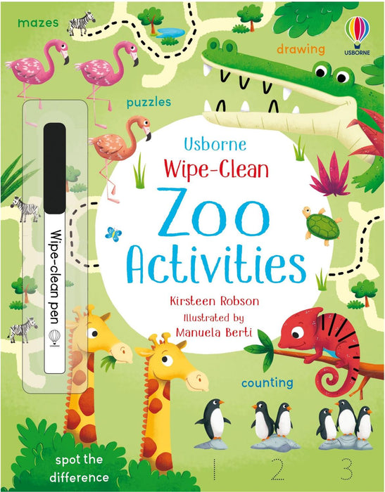 Wipe-Clean Zoo Activities Book