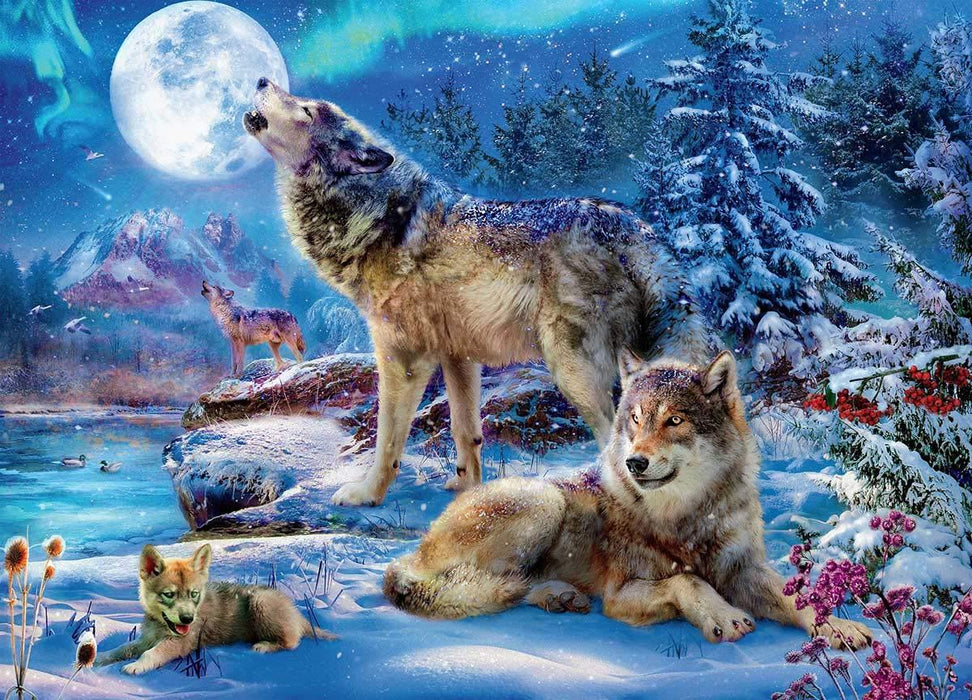 Wolves 1000pc Puzzle- In Snow