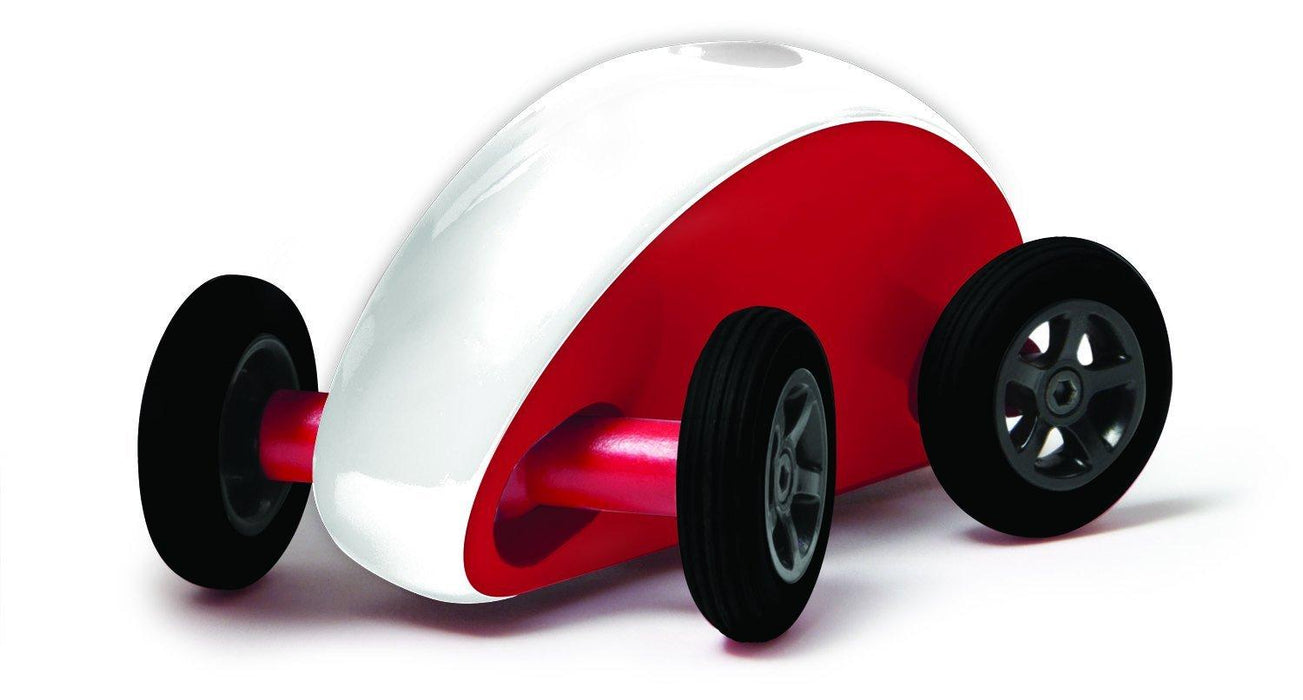 Wonky Wheels Red/White Stripe Finger Car
