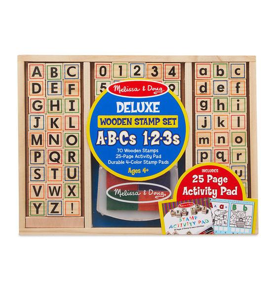 Wooden ABC Activity Stamp Set