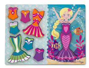 Wooden Chunky Puzzle-Mermaid Dress Up