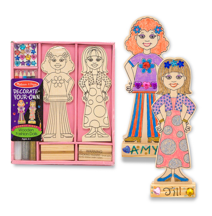 Wooden Fashion Dolls