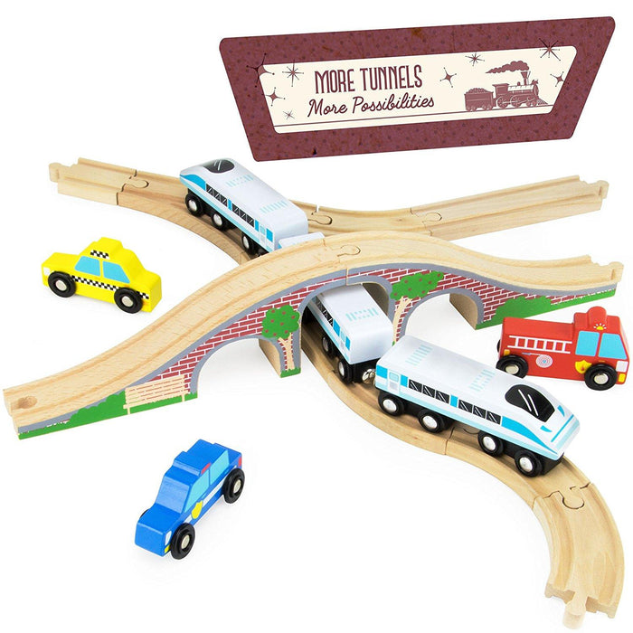 Wooden Railway - Red Brick Bridge