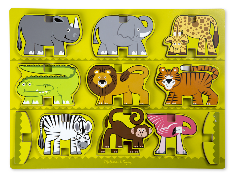 Wooden Stacking Chunky Puzzle-Animals