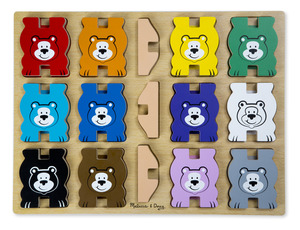 Wooden Stacking Chunky Puzzle-Bears