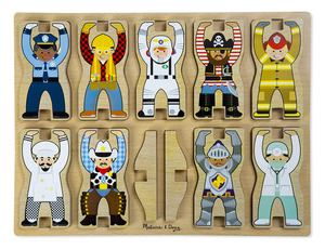Wooden Stacking Chunky Puzzle-Occupations