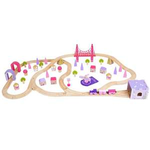 Wooden Train Set Fairy Town Train Set