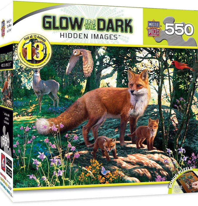 Woodland 550pc Glow in the Dark Puzzle