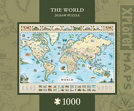 World Map 1000pc Puzzle