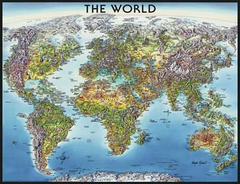 World Map 2000pcs