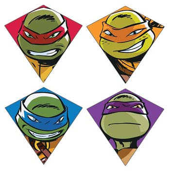 X Kites Teenage Mutant Ninja Turtles Nylon Kites (Assorted Sold As Each)