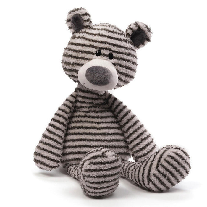 Zag Bear GrayWhite Stripes 13"