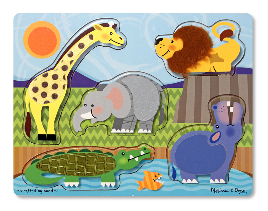 Zoo Animals Touch and Feel Puzzle